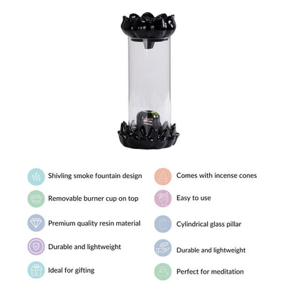 Shivling Fountain Incense Holder(10 pcs free Batti)